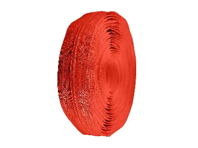 Reißverschluss als Meterware in Hellrot, spiralförmig, mit 5 mm Spiralbreite