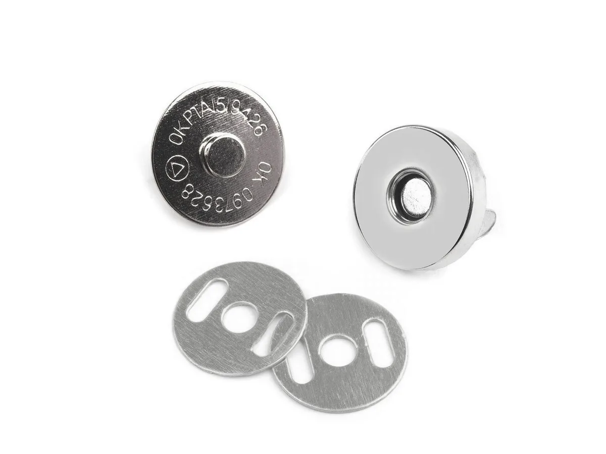 Taschenverschluss Magnetisch in Nickel, Produktansicht