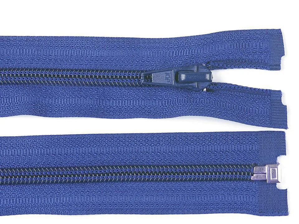 Reißverschluss teilbar 45 cm in Royalblau, Spirale 5 mm