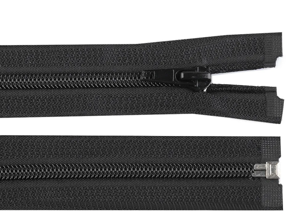 Reißverschluss teilbar 90 cm in Schwarz, Spirale 6 mm