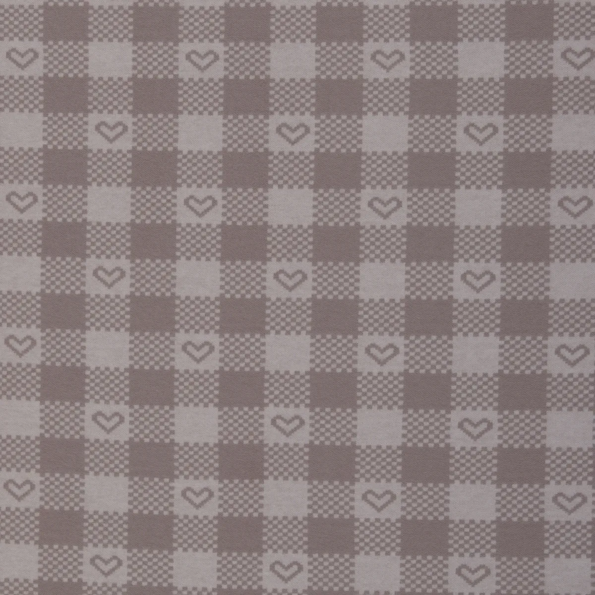 Jacquard Gobelin Karo in Flieder, Meterware im Detail
