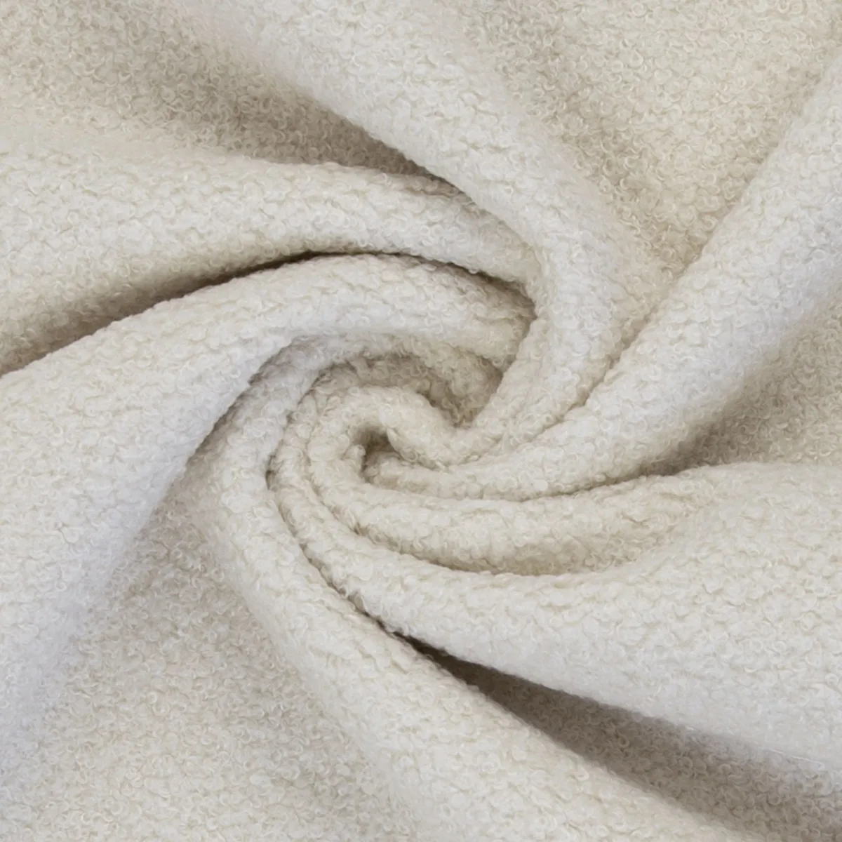 Plüsch Teddy Minky in Naturweiß, Meterware im Detail