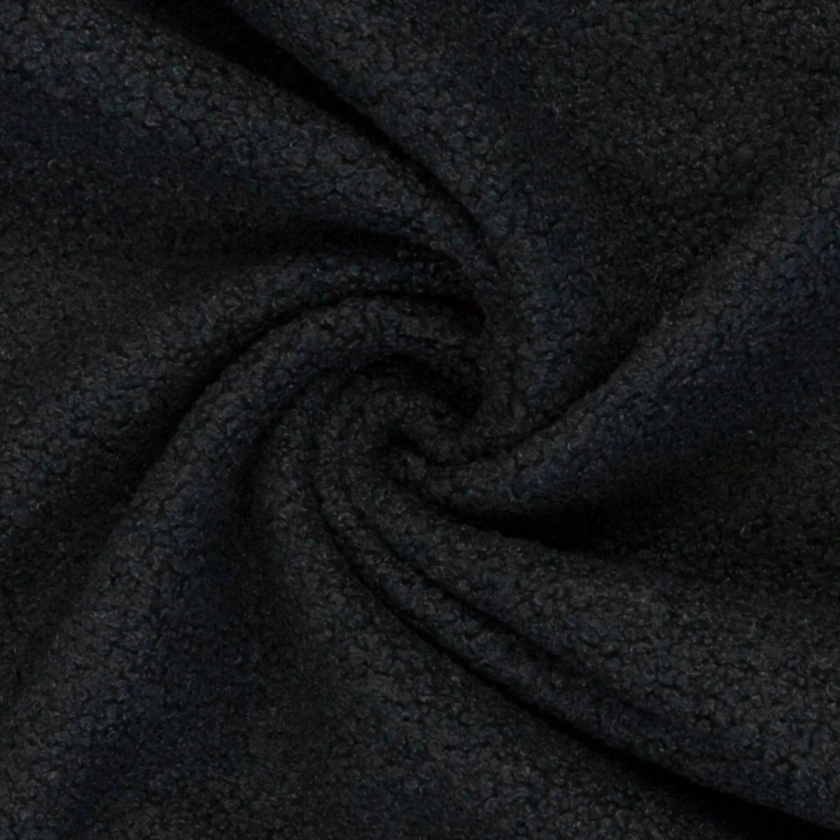 Plüsch Teddy Minky in Schwarz, Meterware im Detail