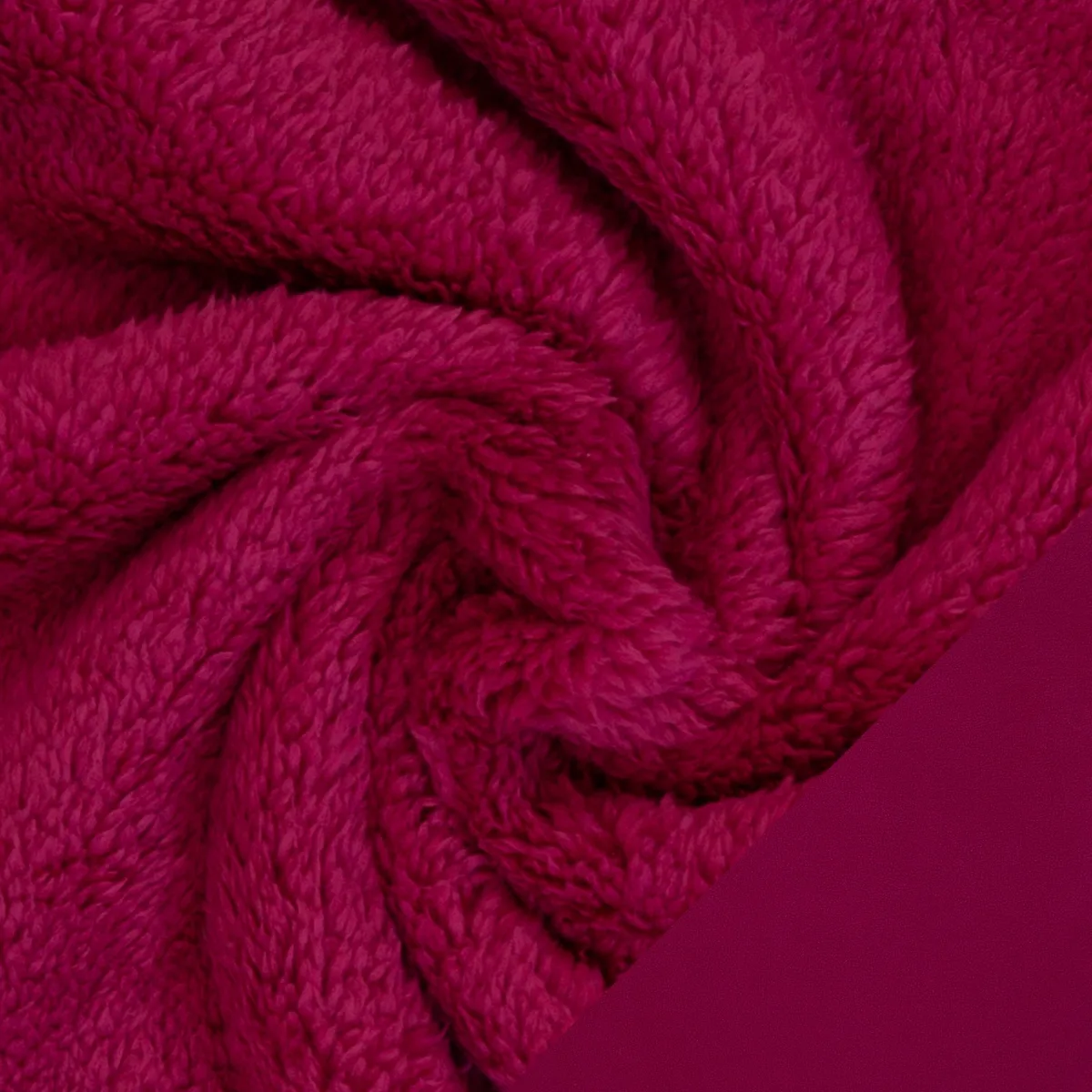 Plüsch Teddy Minky in Pink, Meterware im Detail