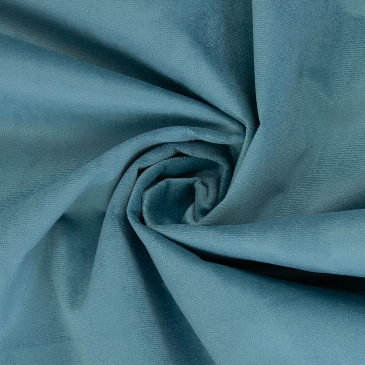 Samt Chenille in Rauchblau, Meterware im Detail