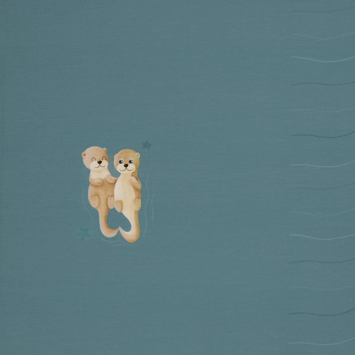 Baumwolljersey in Mint, Meterware im Detail