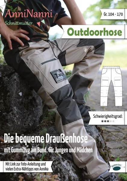 Schnittmuster Outdoorhose, Titelbild des Schnitts