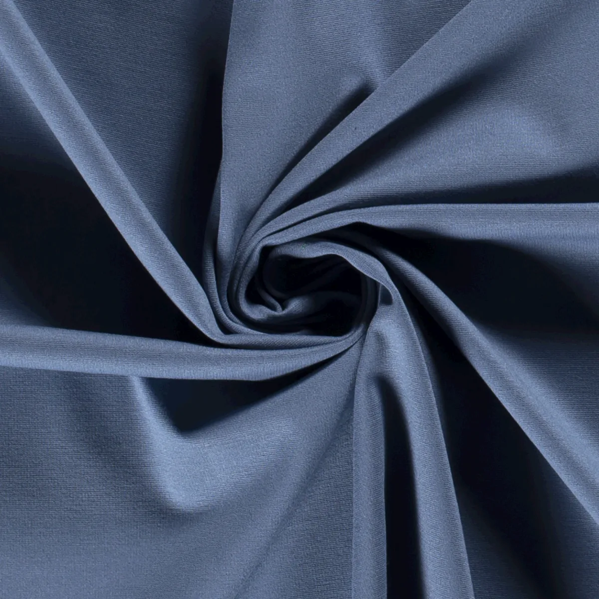 Interlock Punta di Roma in Indigoblau, Meterware im Detail