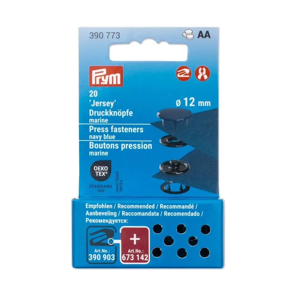 Prym 'Jersey' Druckknöpfe Marine, Jersey-Druckknopf von Prym