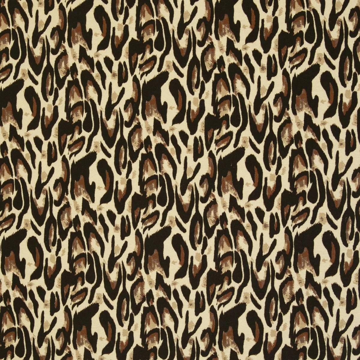 Baumwolljersey in Braun/Beige, Meterware im Detail