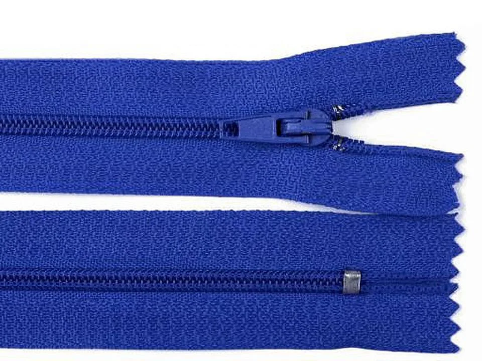 Reißverschluss nicht teilbar 25 cm in Royalblau, Spirale 3 mm