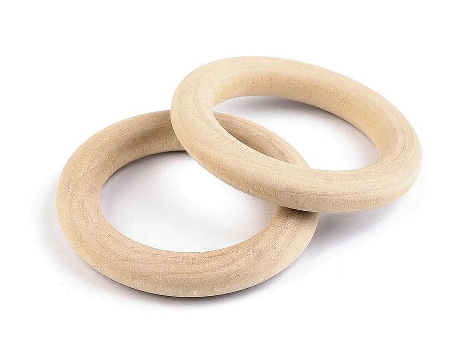 Holzring in Natur, Produktansicht im Sortiment der Stoffkönigin