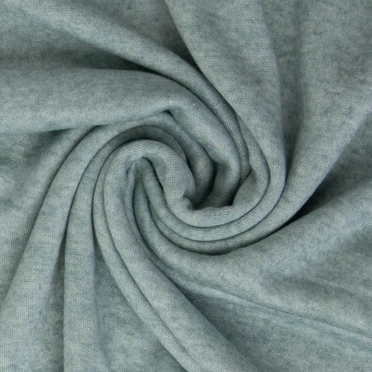 Strickstoff / Feinstrick in Mint, Reststück, Stoff im Ausschnitt