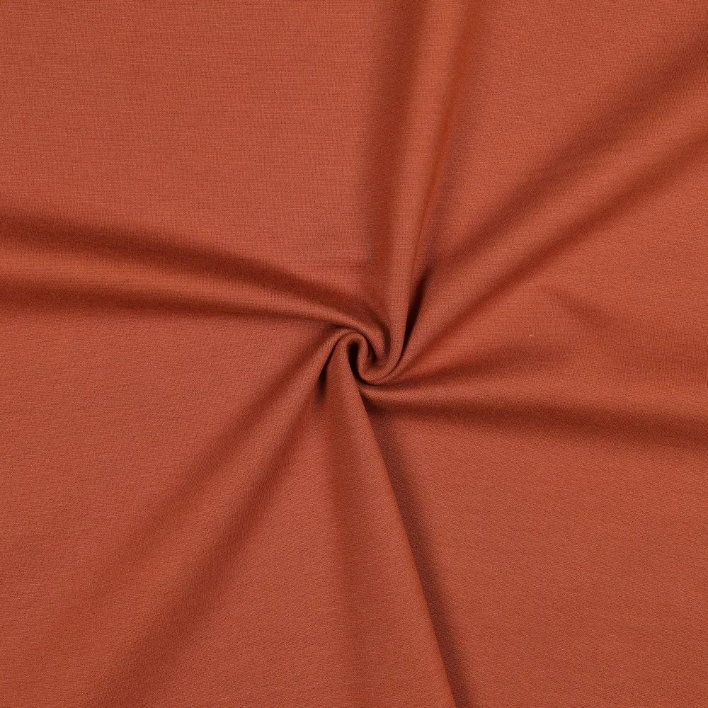 Interlock Punta di Roma in Cognac, Meterware im Detail