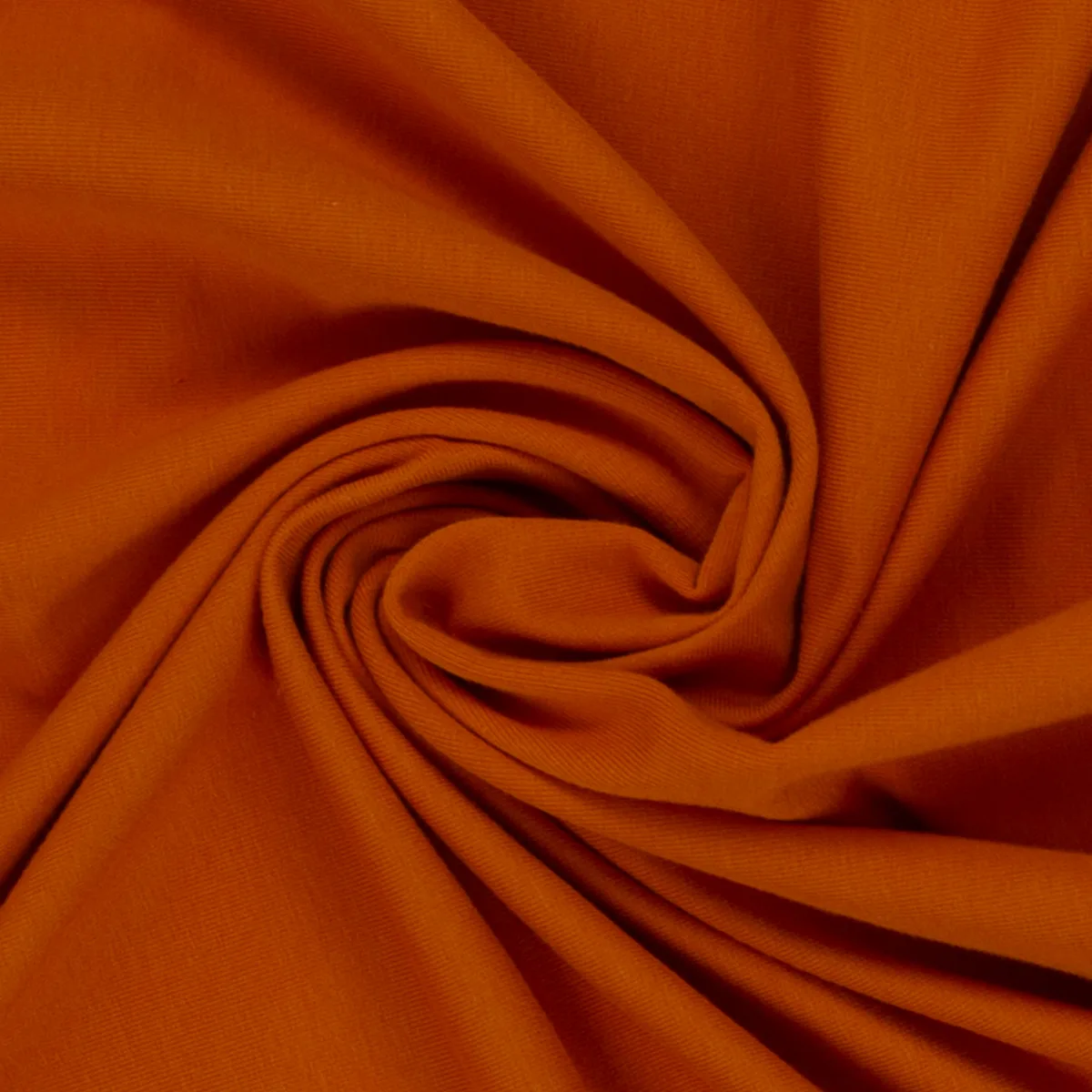 Swafing Eike Sweat angeraut Uni Orange 423 in gelegter Stoffbahn