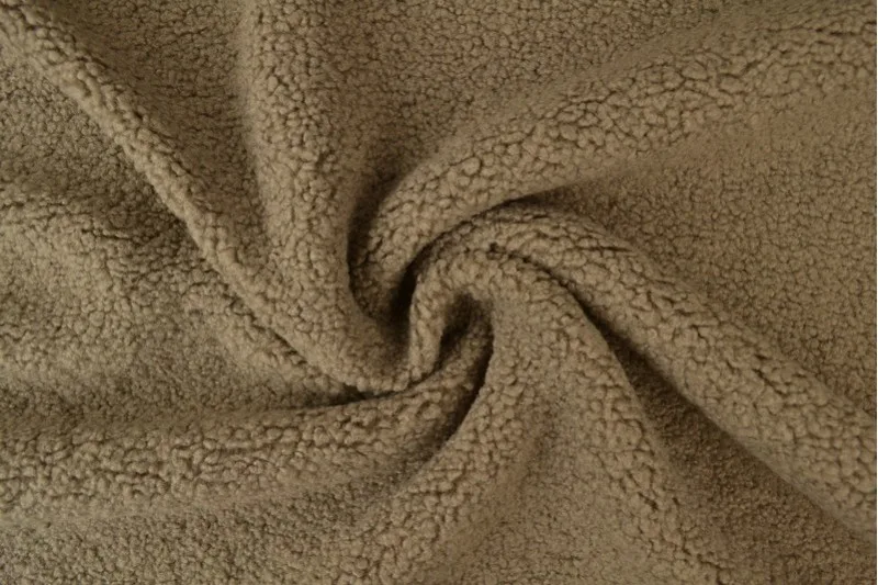 Plüsch Teddy Minky in Taupe, Meterware im Detail