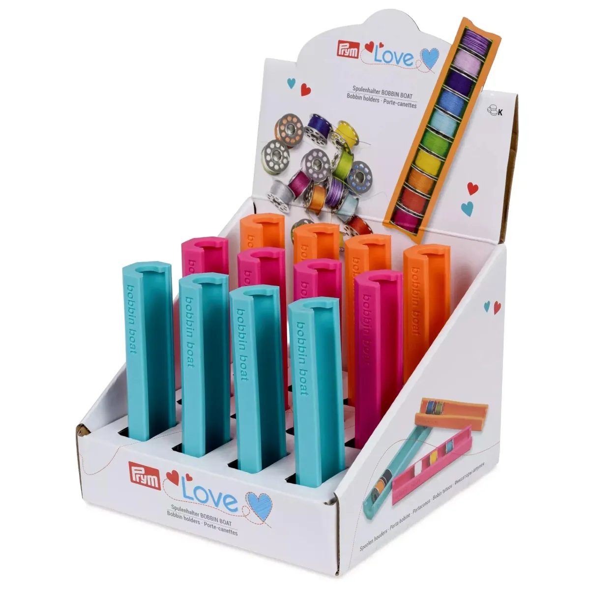 Prym Spulenhalter BOBBIN BOAT Prym Love vers. Farben in Bunt