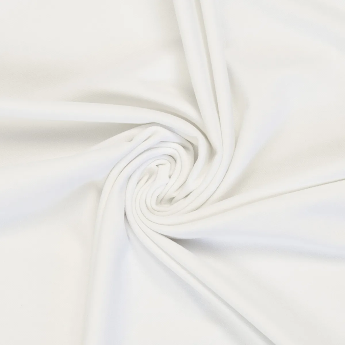 Baumwolljersey in Weiß, Meterware im Detail