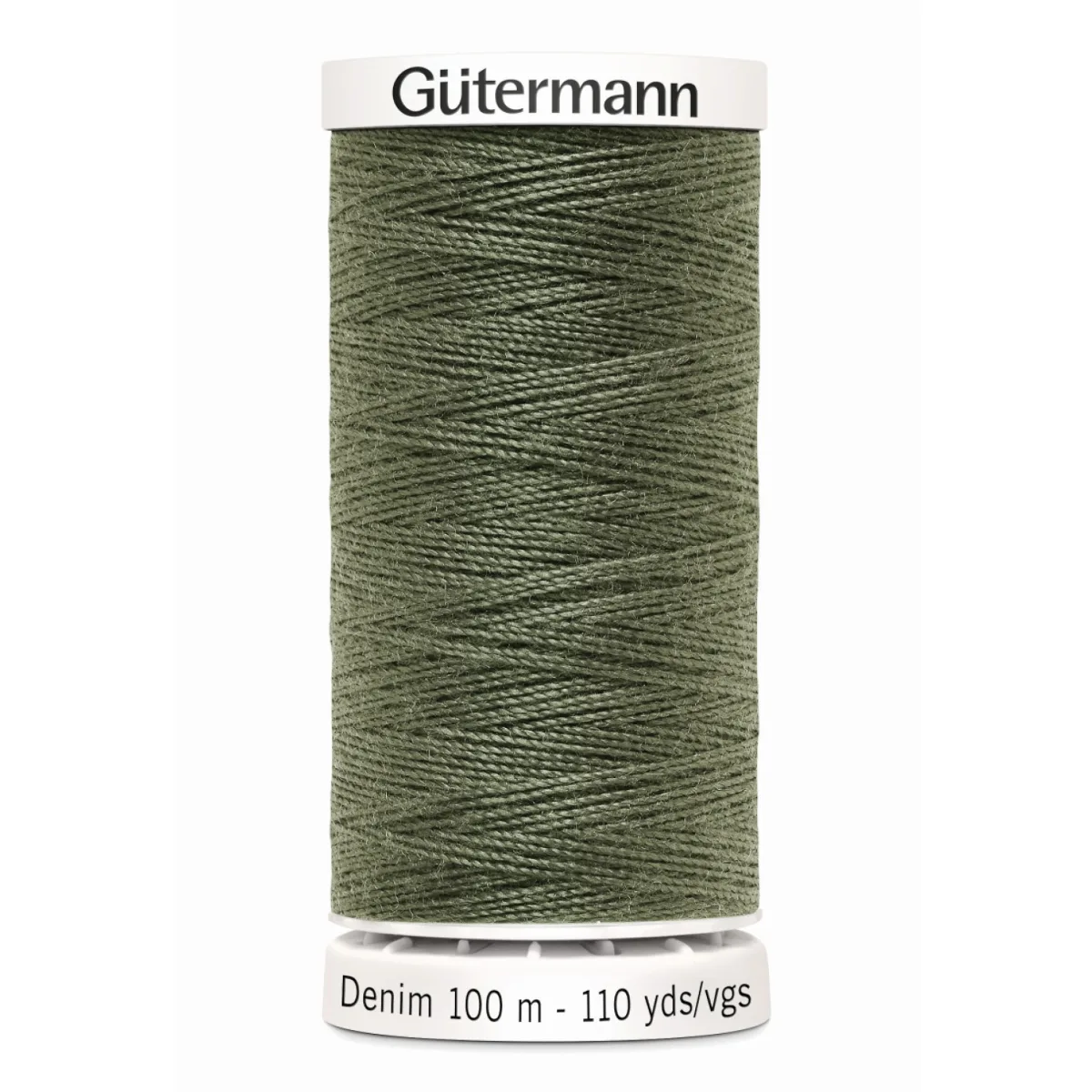 Spule Gütermann Denim Jeansnähgarn in Oliv, Nummer 9025