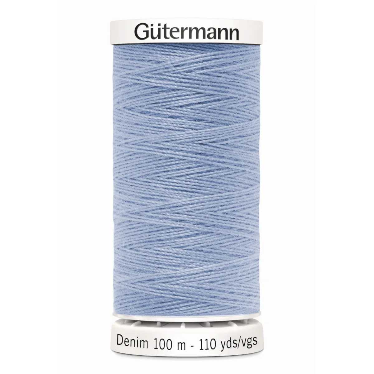 Spule Gütermann Denim Jeansnähgarn in Hellblau, Nummer 6140