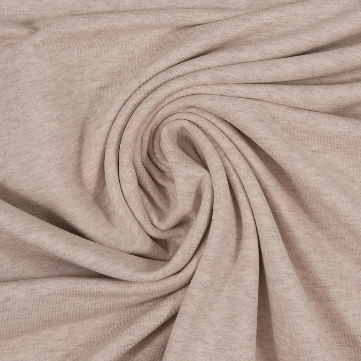 Baumwolljersey in Naturweiß, Meterware im Detail