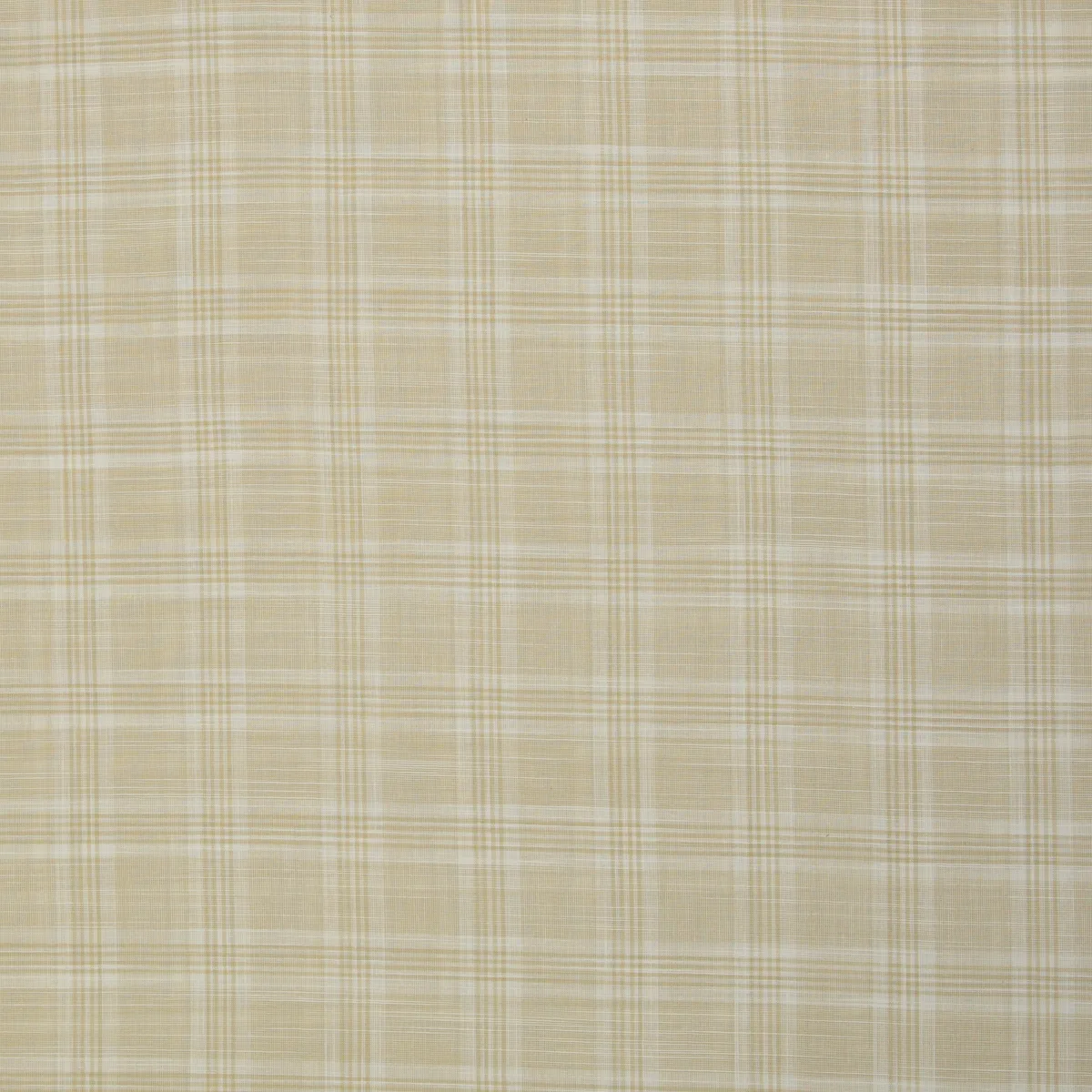 Baumwollwebware Popeline Karo in Beige, Meterware im Detail