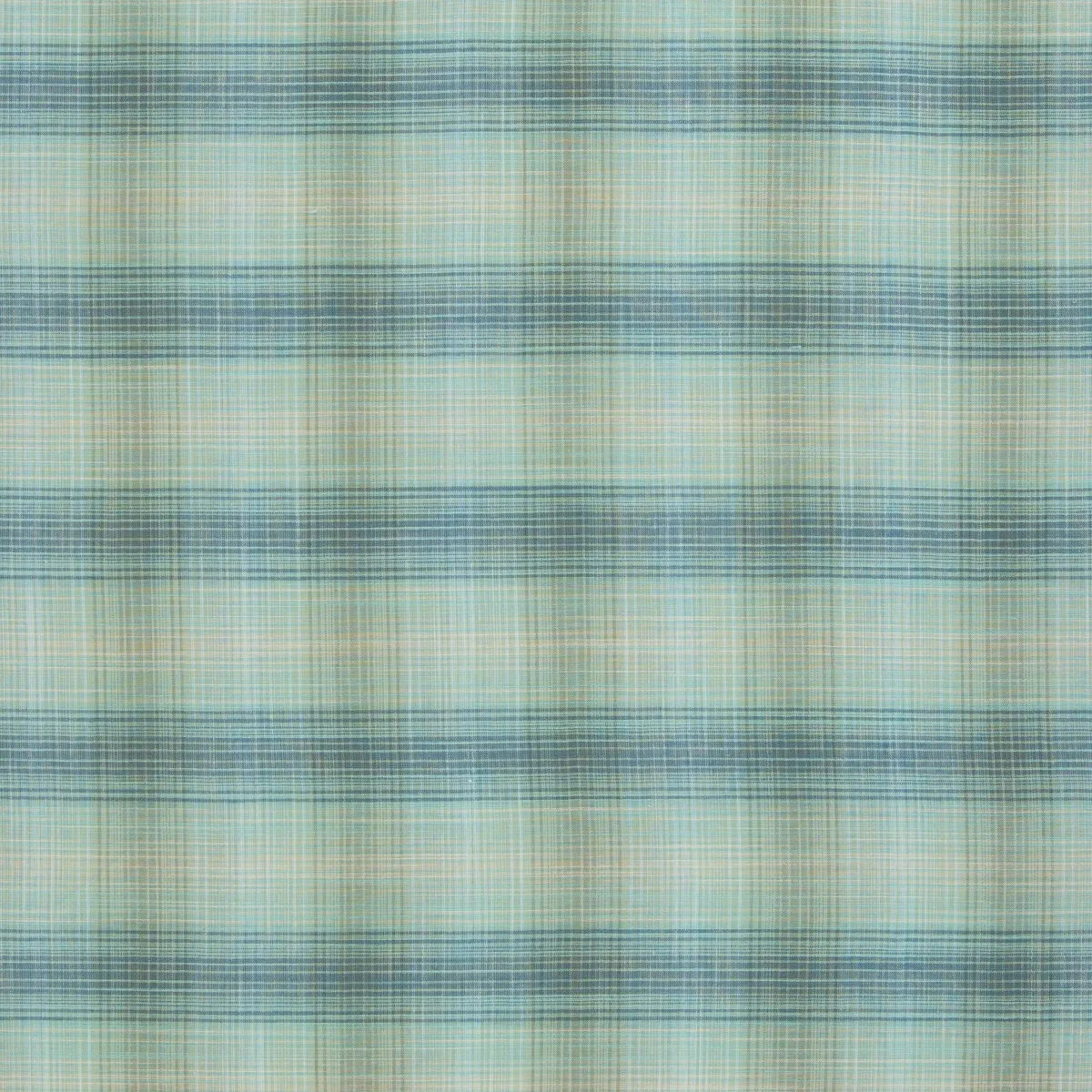 Baumwollwebware Popeline Karo in Mint/Beige, Meterware im Detail