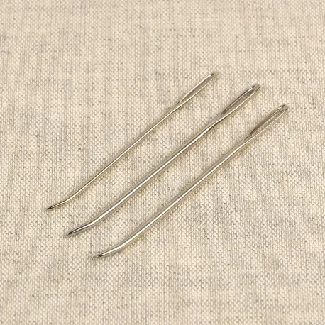 Polsternadeln mit gebogener Spitze, Set mit 3 Nadeln
