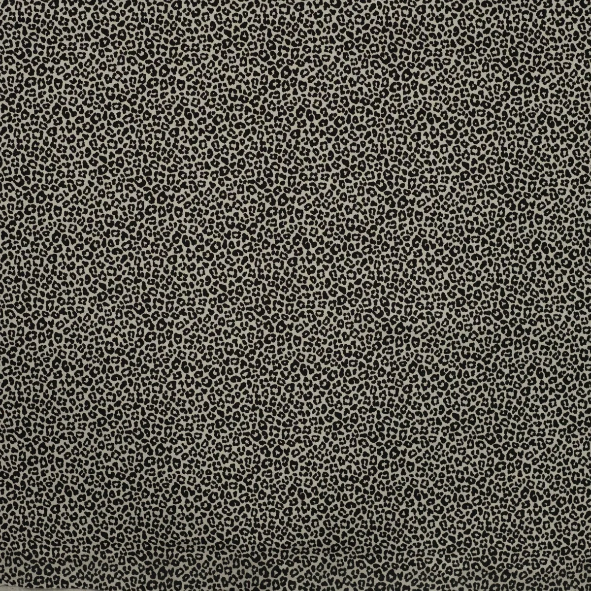 Baumwolljersey mit Leopard in Khaki, Nahaufnahme der Oberfläche