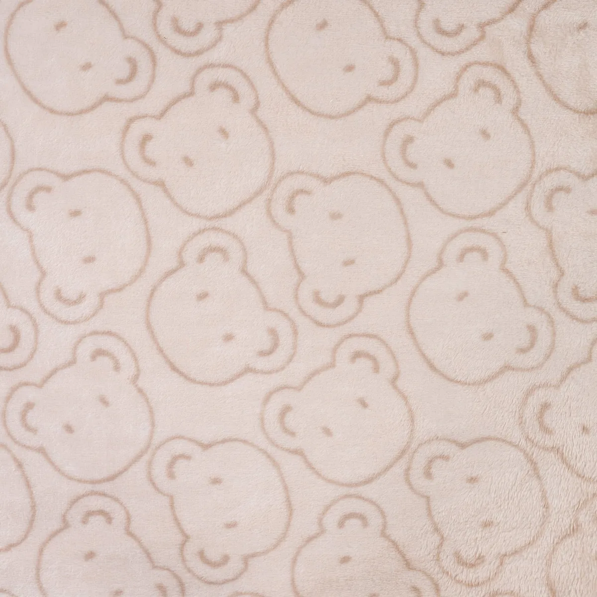 Fleece (Polar/Antipilling) mit Bear, Animal Skin in Sand, Nahaufnahme der Oberfläche