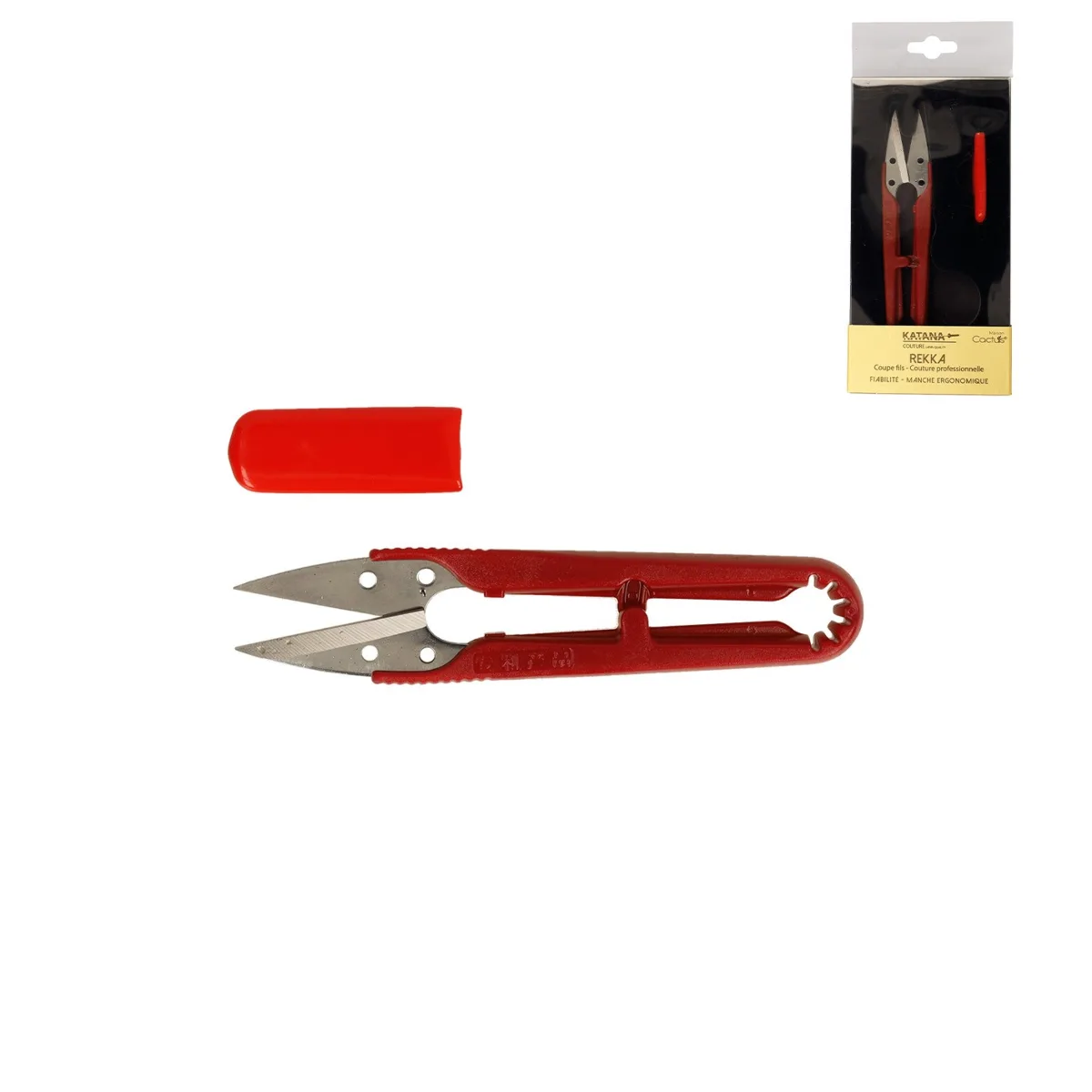 Fadenschneider KATANA REKKA 1423 mit rotem Federgriff