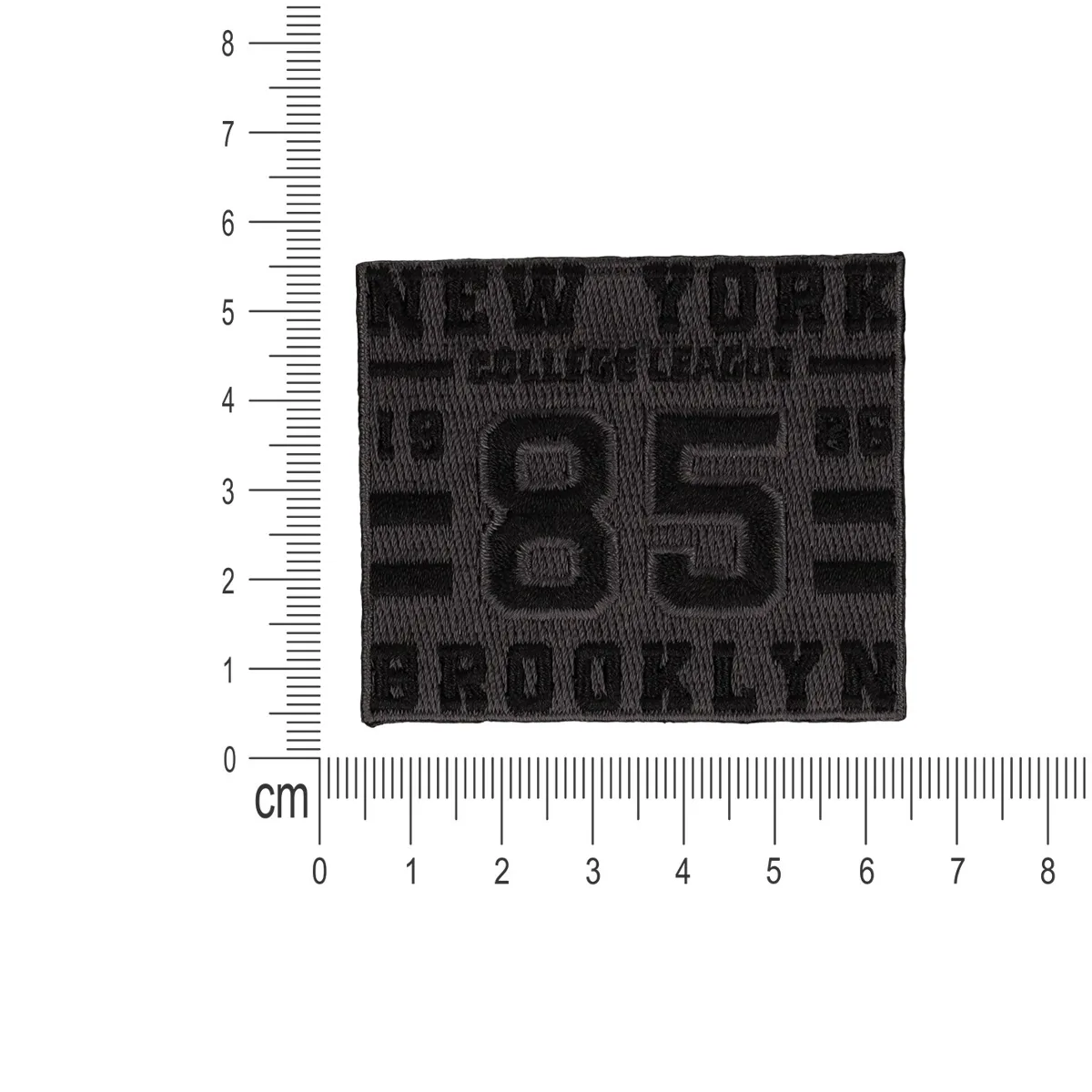 Bügelapplikation New York College-Motiv zum Aufbügeln auf Stoff