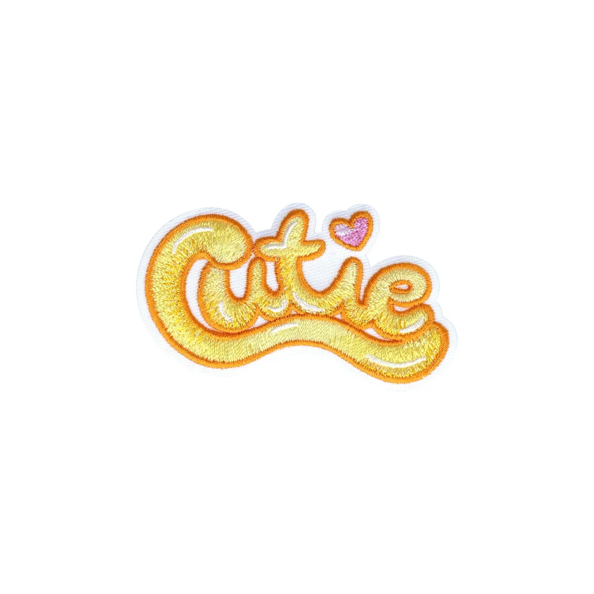 Bügelapplikation Cutie-Schriftzug zum Aufbügeln auf Stoff