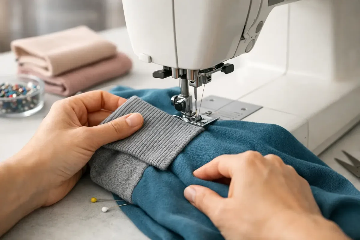 How to Sew on Ribbing Without Ripples