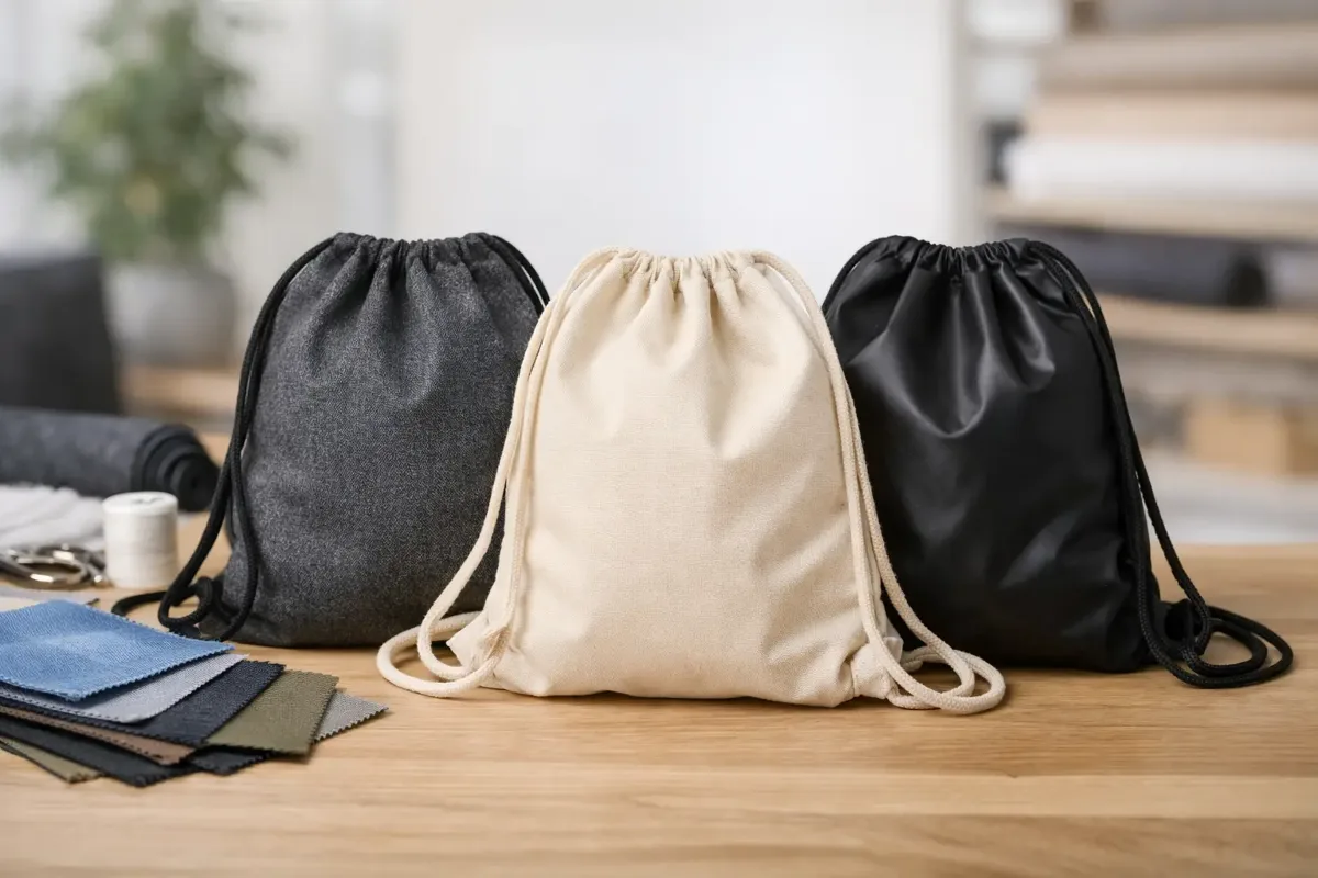 Which fabric is best for a drawstring bag?