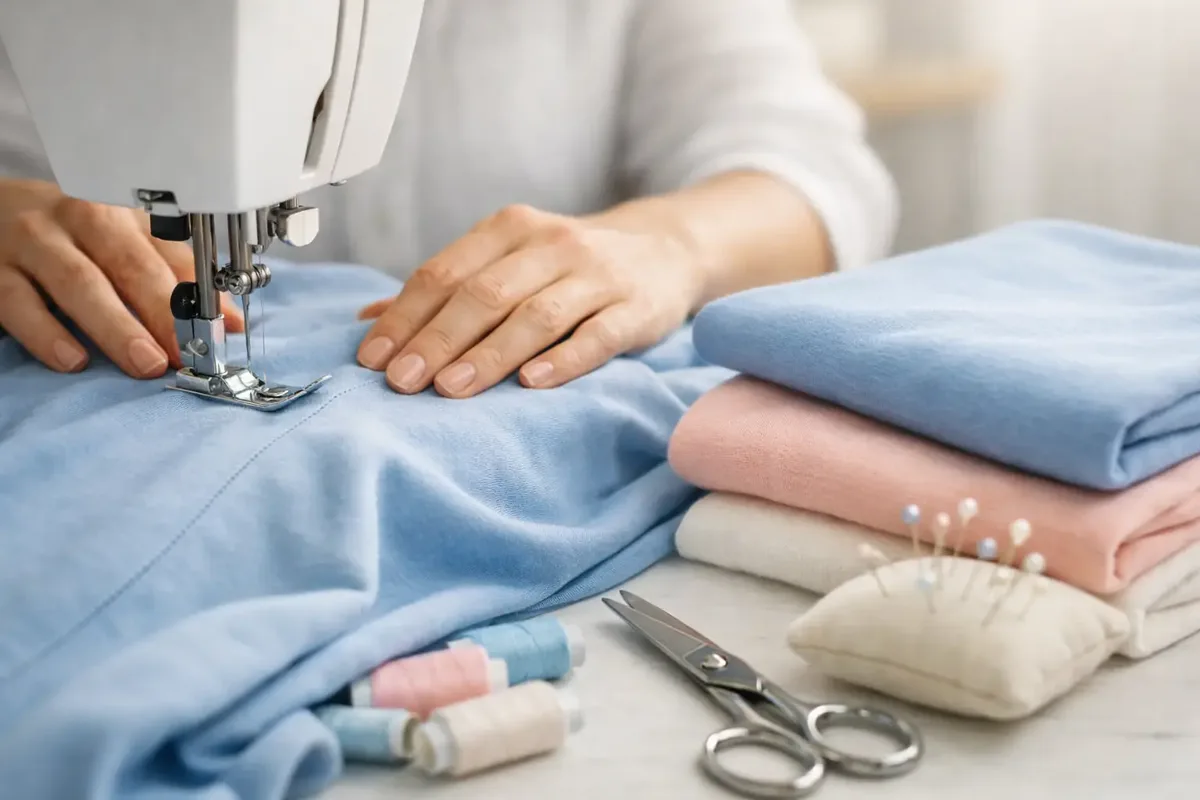 Sewing jersey without wavy seams: here's how