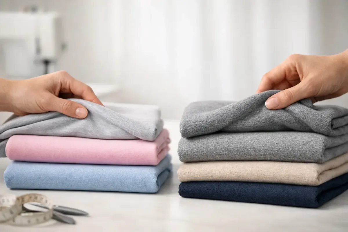 Jersey oder Sweatstoff - was passt besser?